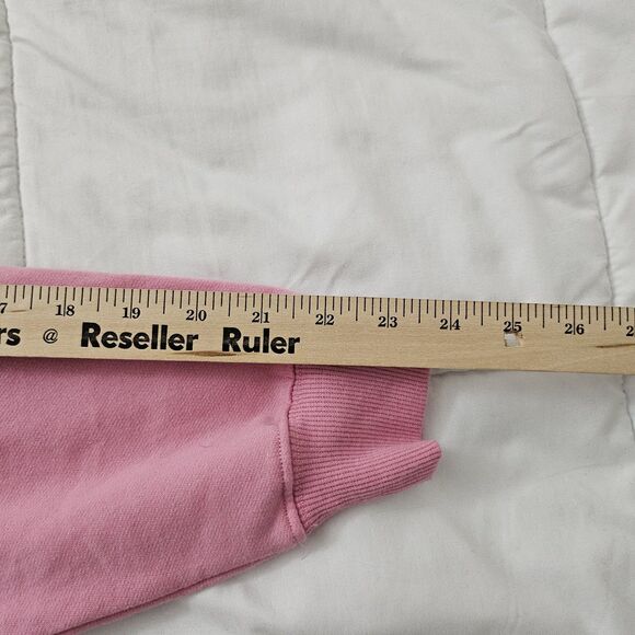 Hello Kitty Sweater Womens Medium Pink Big Face Plush Bow Oversized Pullover NWT - Picture 8 of 8